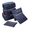 Gino de vinci Packing Cubes 6pcs set - Navy Blue