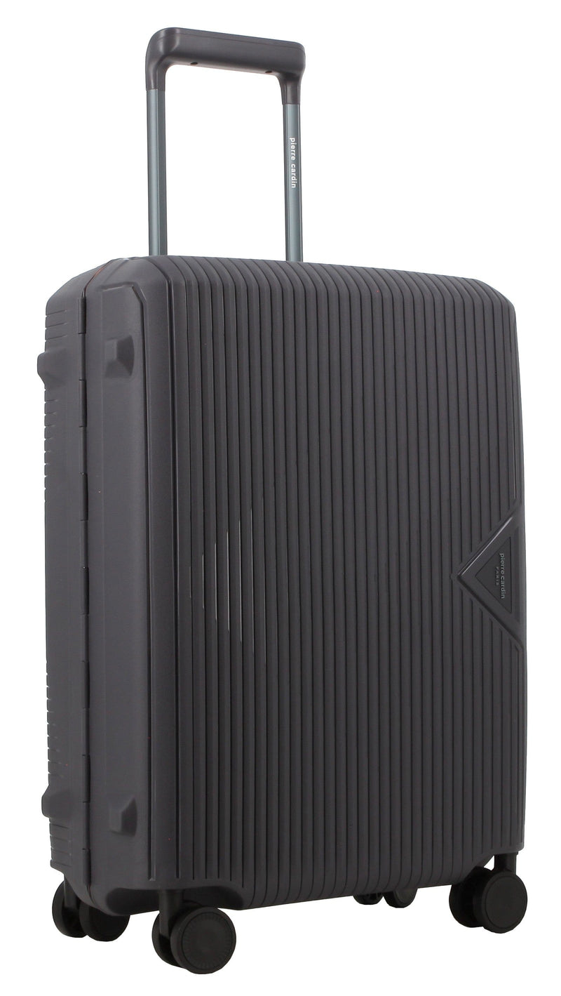 Pierre Cardin Cannes Clip Case 75cm Large Luggage Charcoal/Orange