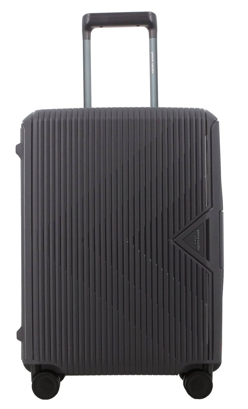 Pierre Cardin Cannes Case 65cm Medium Luggage Charcoal/Orange