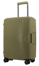 Pierre Cardin Cannes Clip Case Luggage 55cm Cabin Green/Orange