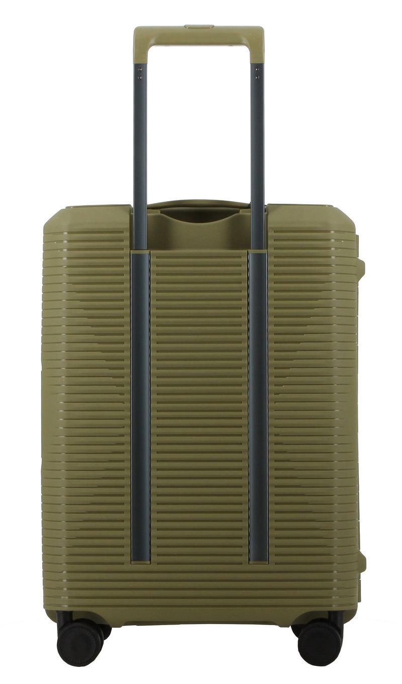 Pierre Cardin Cannes Clip Case Luggage 65cm Medium Green/Orange