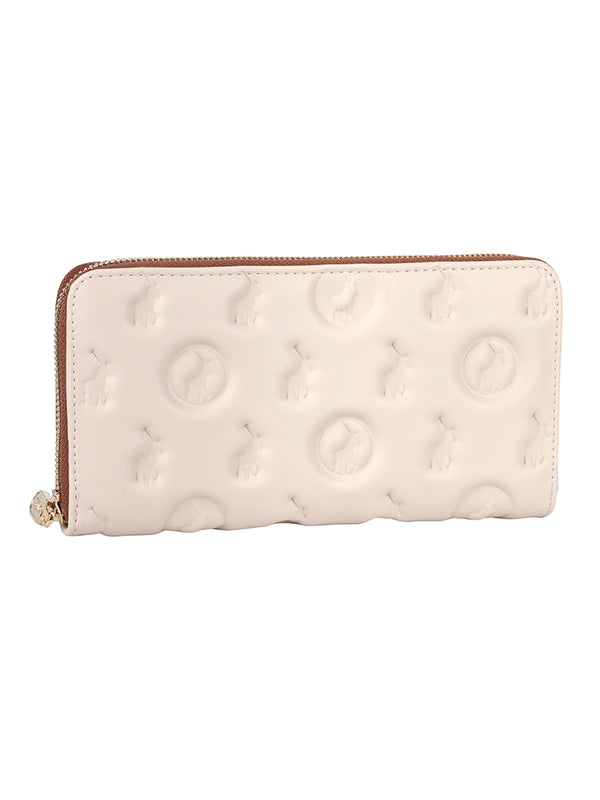 Polo Luna Zip Around Purse Cream