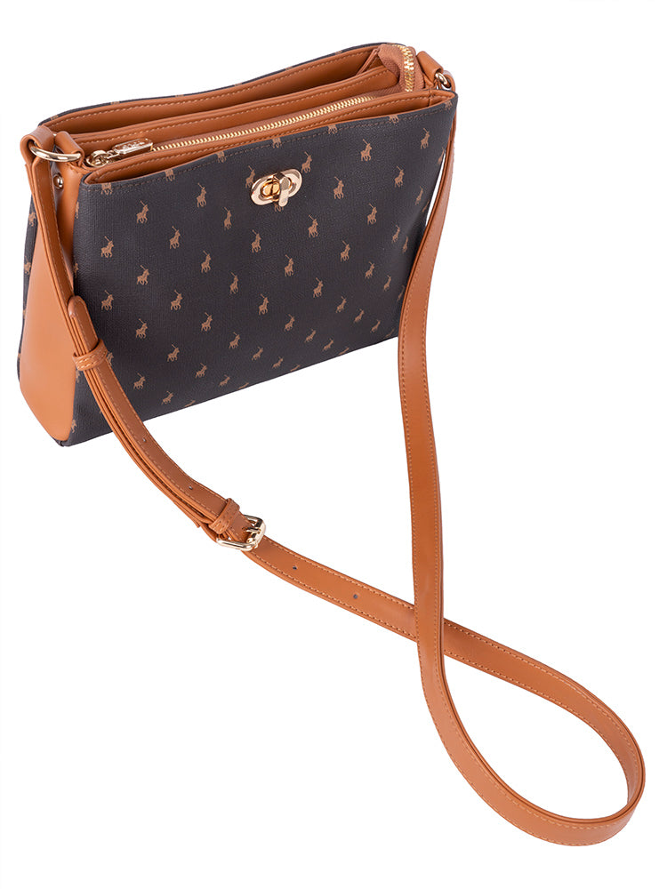 Polo Iconic Multi-Compartment Sling Black