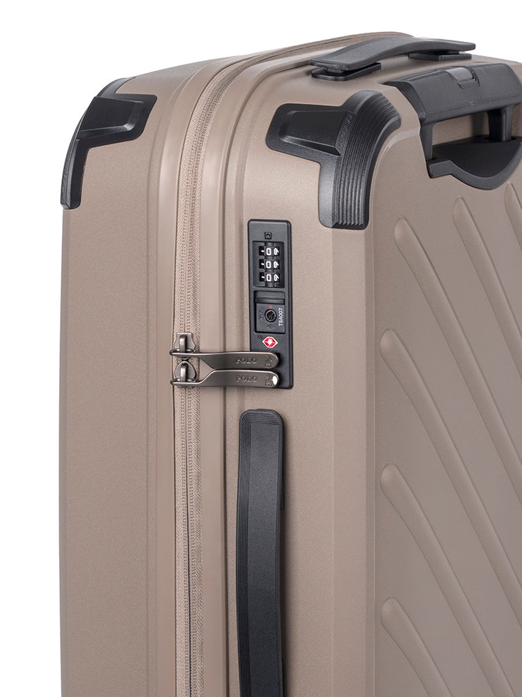 Polo Sport Carry On 4 Wheel Trolley Case Stone