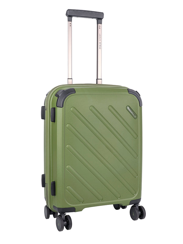 Polo Sport Carry On 4 Wheel Trolley Case Green