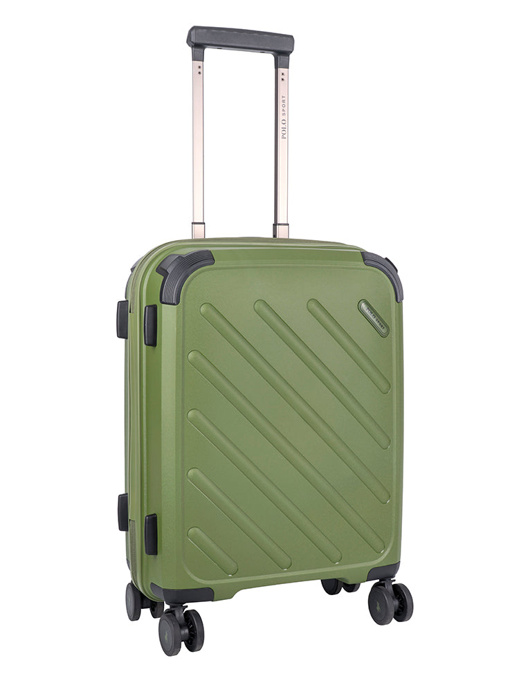 Polo Sport Carry On 4 Wheel Trolley Case Green