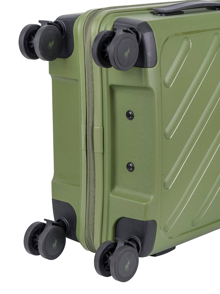 Polo Sport Carry On 4 Wheel Trolley Case Green