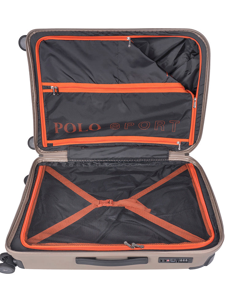 Polo Sport Medium 4 Wheel Trolley Case Stone