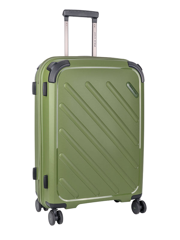 Polo Sport Medium 4 Wheel Trolley Case Green