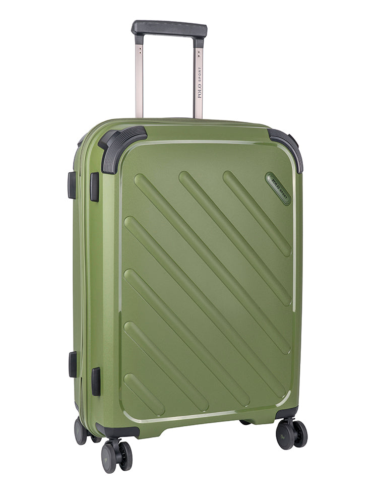 Polo Sport Medium 4 Wheel Trolley Case Green
