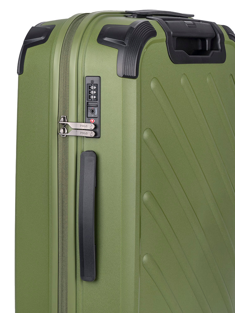 Polo Sport Medium 4 Wheel Trolley Case Green