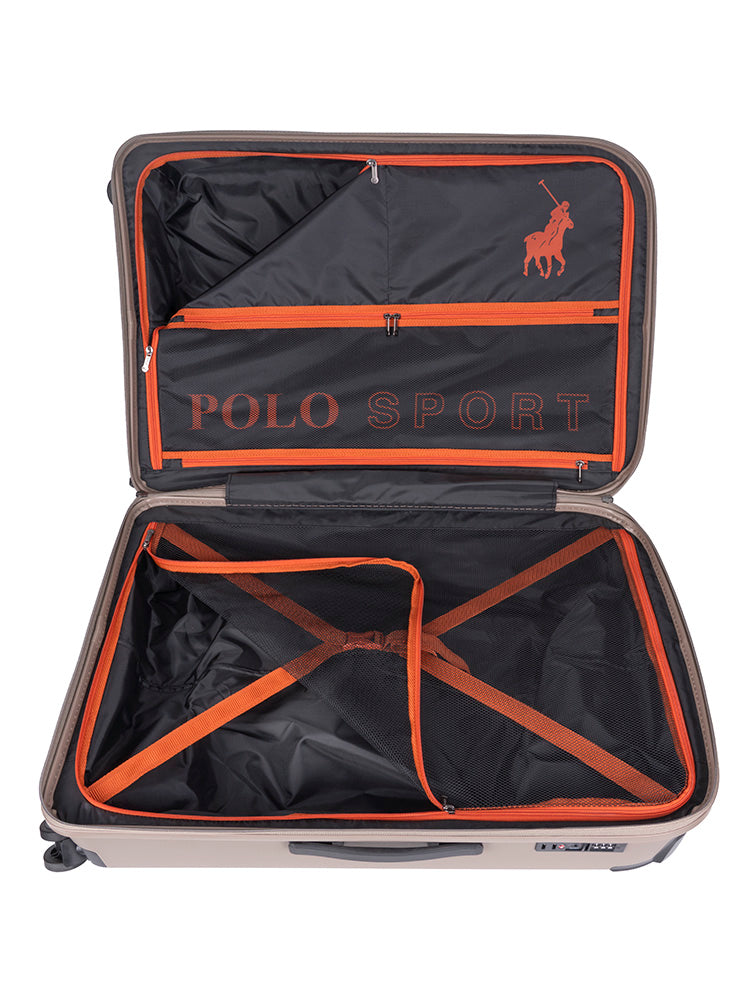 Polo Sport Large 4 Wheel Trolley Case Stone