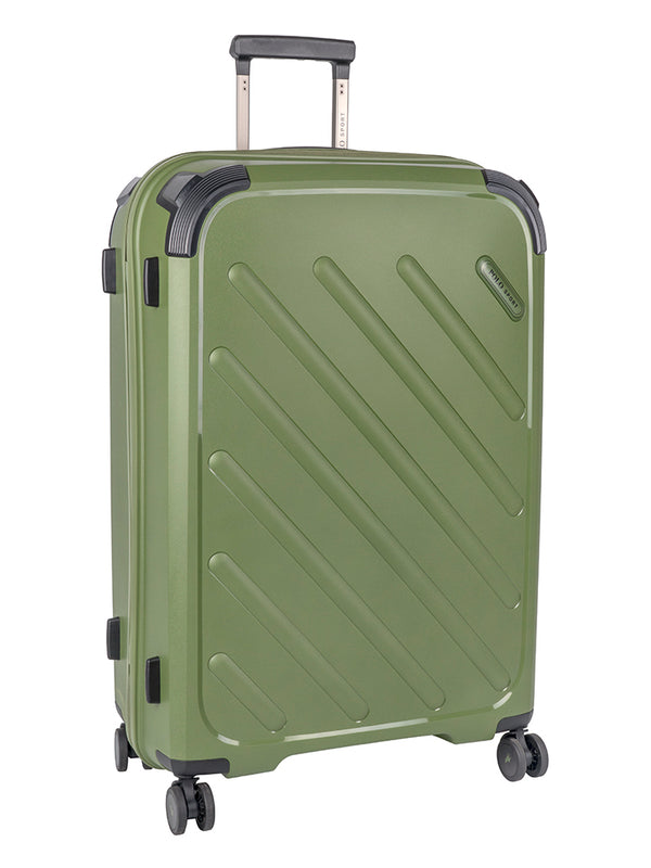 Polo Sport Large 4 Wheel Trolley Case Green