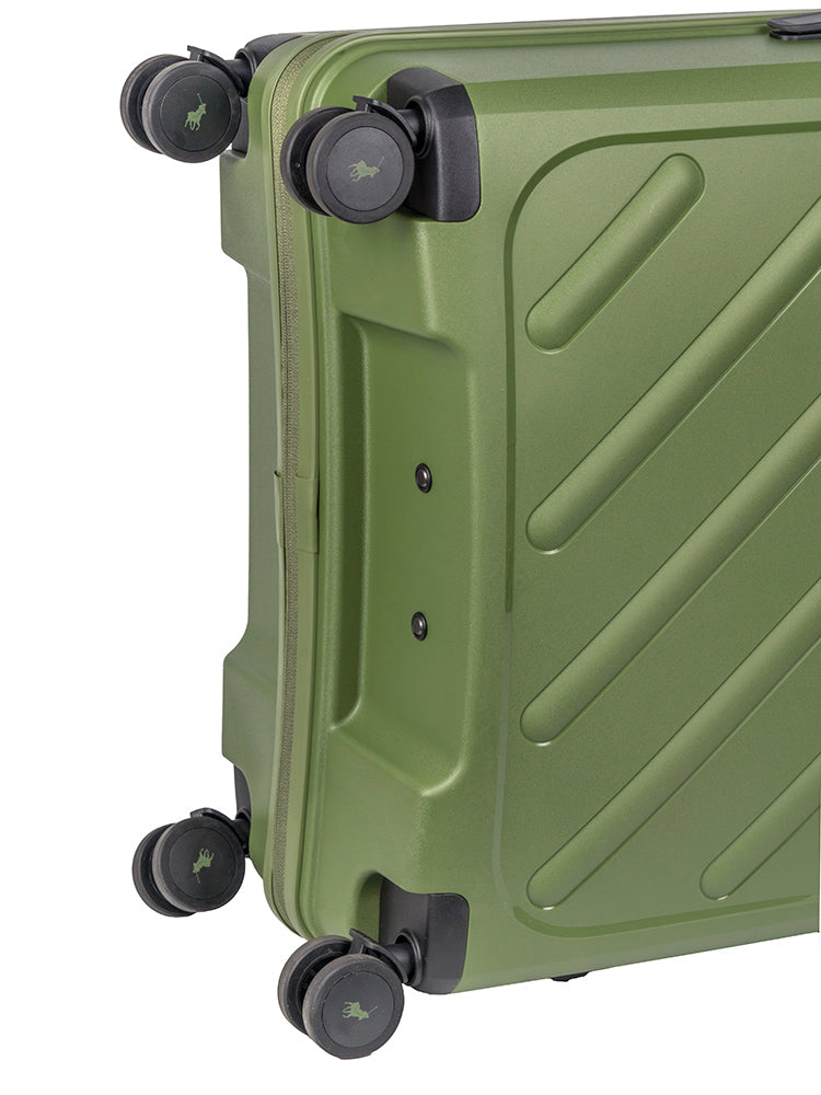 Polo Sport Large 4 Wheel Trolley Case Green
