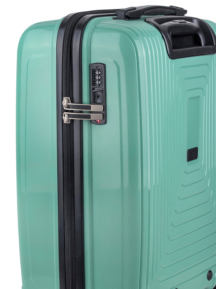 Cellini Flexilite 4 Wheel Trolley Carry On Green