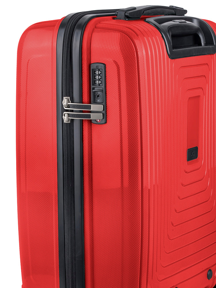 Cellini Flexilite 4 Wheel Trolley Carry On Red