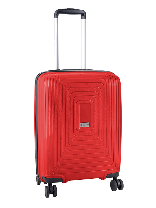 Cellini Flexilite 4 Wheel Trolley Carry On Red