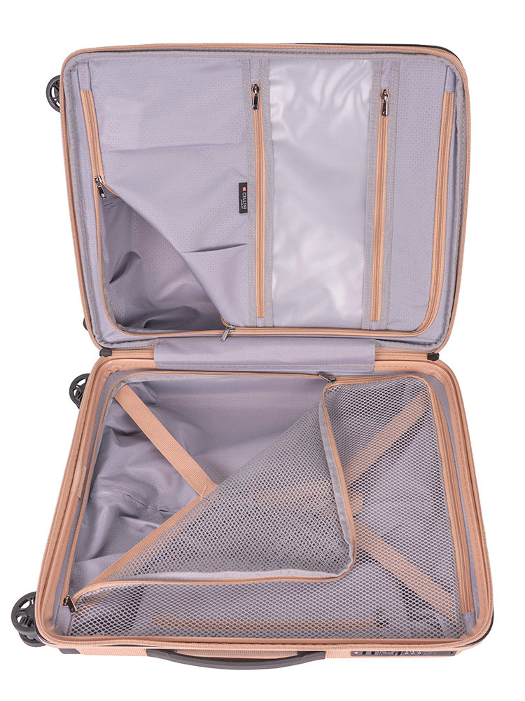 Cellini Starlite 4 Wheel Carry On 55cm Trolley	Cinnamon