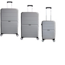 Tosca Globus Rogue 3 Piece Travel Luggage Trolley Set – White