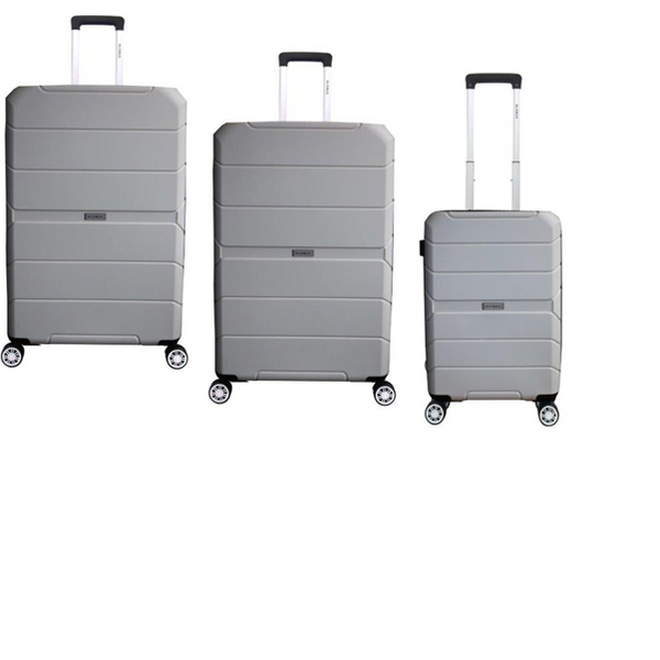 Tosca Globus Rogue 3 Piece Travel Luggage Trolley Set – White