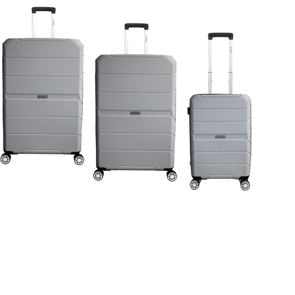 Tosca Globus Rogue 3 Piece Travel Luggage Trolley Set – White
