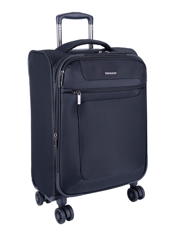 Voyager Istria 4 Wheel Carry On Trolley Black