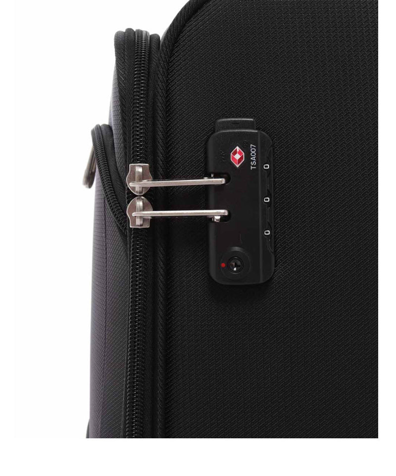 Travelite Flash 54cm Carry on Trolley Case -Black