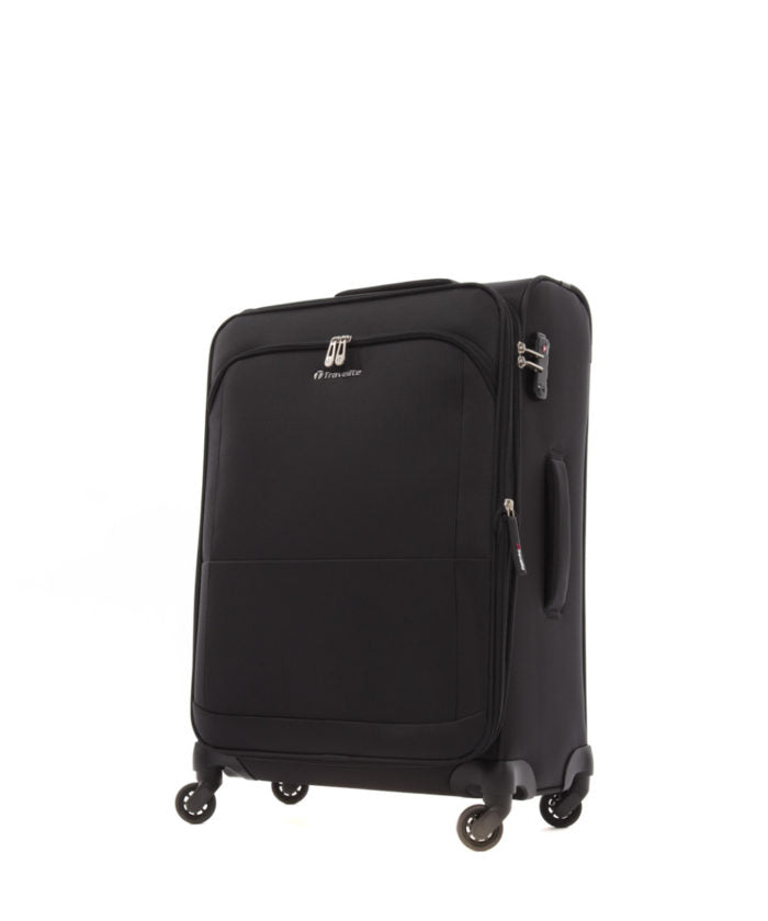 Travelite Flash 66cm Check in Trolley Case -Black