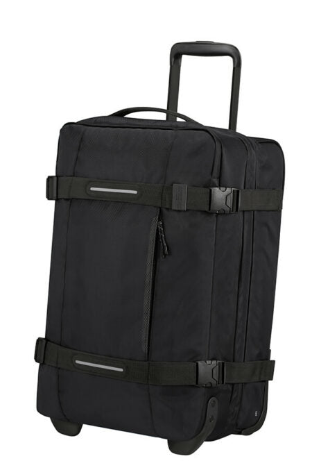 American Tourister Urban Track Duffle with Wheels Small 55L -Black