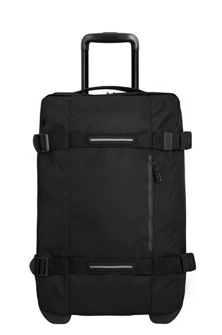 American Tourister Urban Track Duffle with Wheels Small 55L -Black