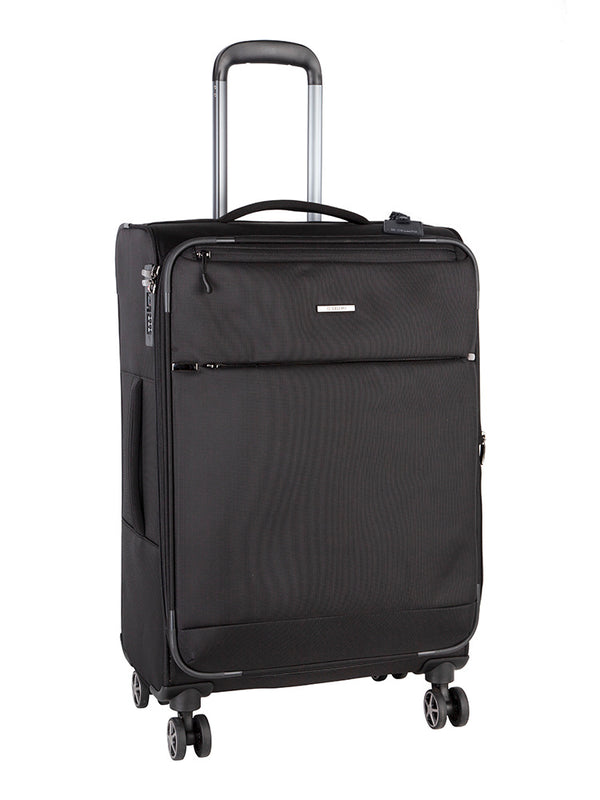 Cellini Smartcase Medium 4 Wheel Trolley Case Black