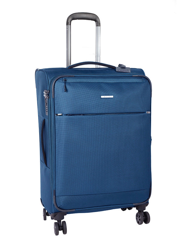 Cellini Smartcase Medium 4 Wheel Trolley Case Midnight Blue