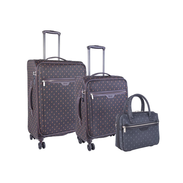 Polo  Signature Luggage Elite Medium Travel Set Brown