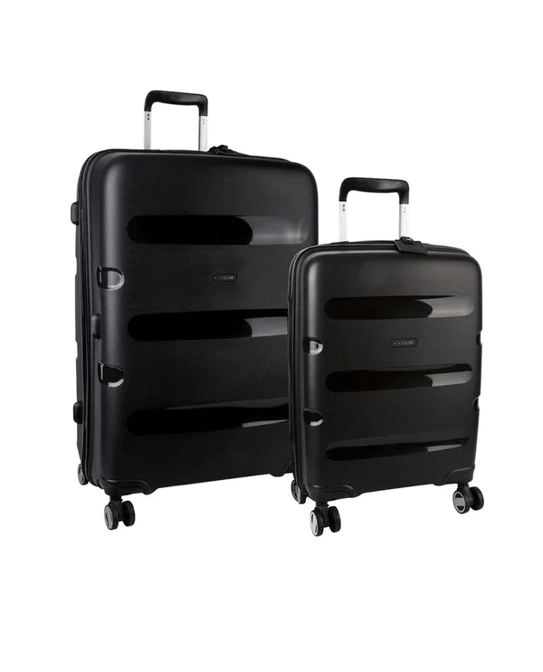 Cellini Cruze 2 Piece Medium Travel Set Black