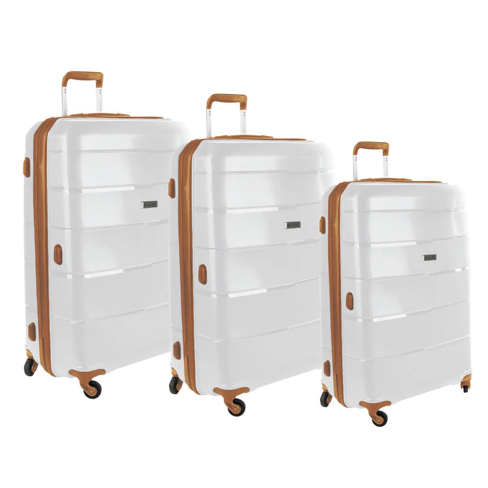 Cellini Spinn 3 Piece Luggage Set White