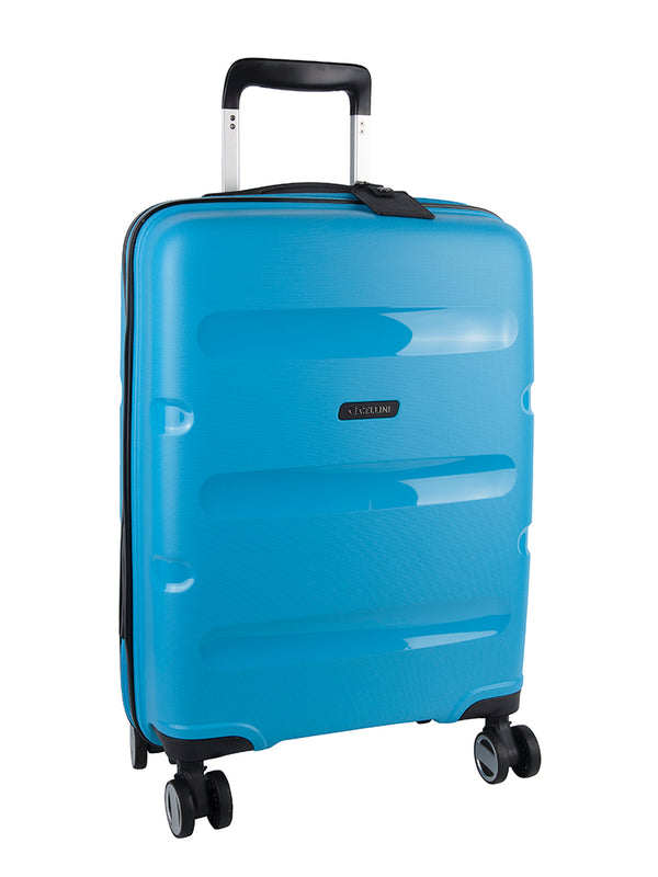 Cellini Cruze 55cm 4 Wheel Trolley Case Blue