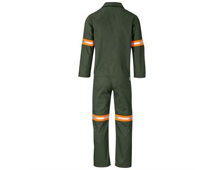 Acid Resistant Polycotton Conti Suit - Reflective Arm & Legs - Orange Tape