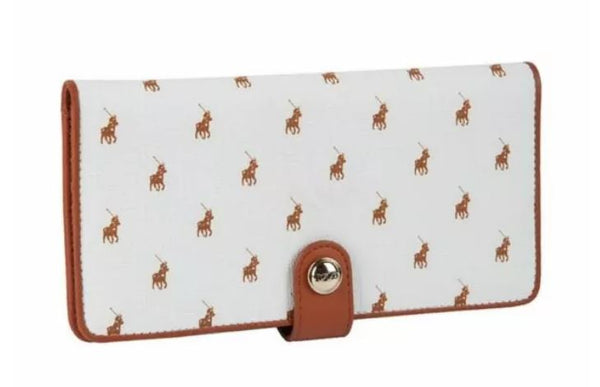 Polo Iconic Slim Continental Purse | White