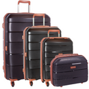 Cellini Spinn Set of 3 + Beauty Case Black/Tan