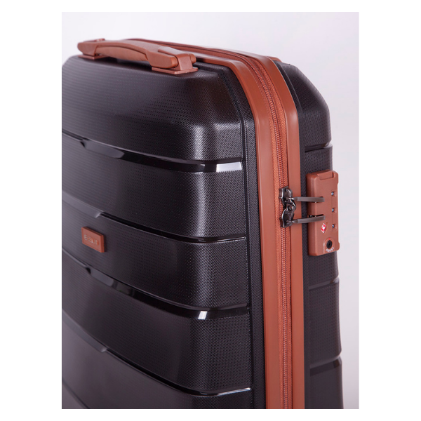 Cellini Spinn Set of 3 + Beauty Case Black/Tan