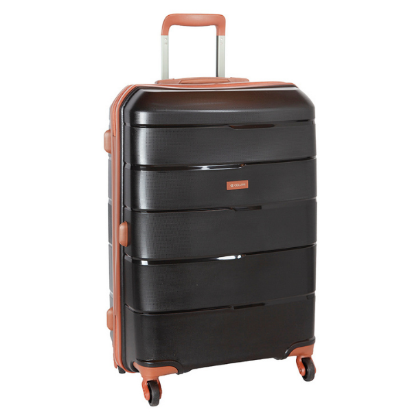 Cellini Spinn Set of 3 + Beauty Case Black/Tan