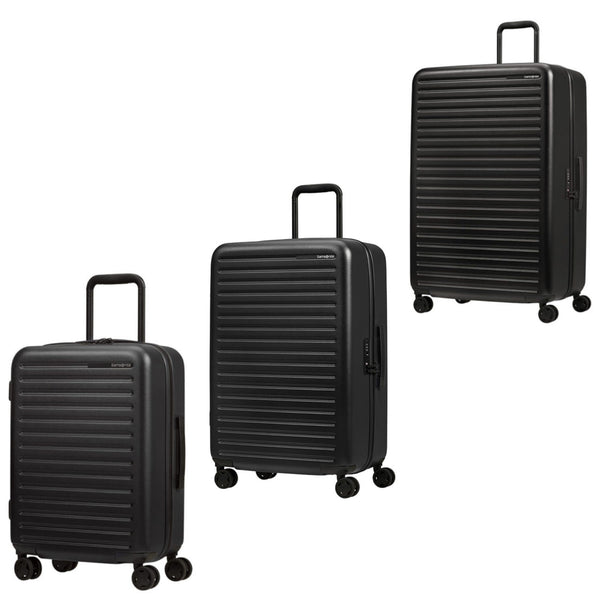 Samsonite Stackd 3 Piece Set -Black