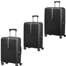 Samsonite HI-FI Spinner Expandable 3 Piece Set Black