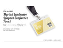 Myriad Lanyard Landscape Conference Pouch