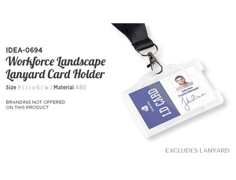 Workforce Landscape Lanyard Card Holder
