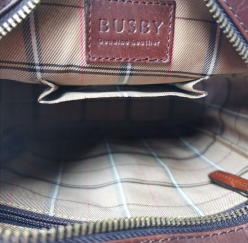 Busby Leather Johnson Top Zip Crossbody