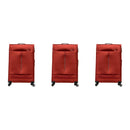 Pierre Cardin Ultralight 3 Piece Set Red