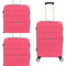 Tosca Rogue 3 Piece Luggage Trolley Set  | Pink