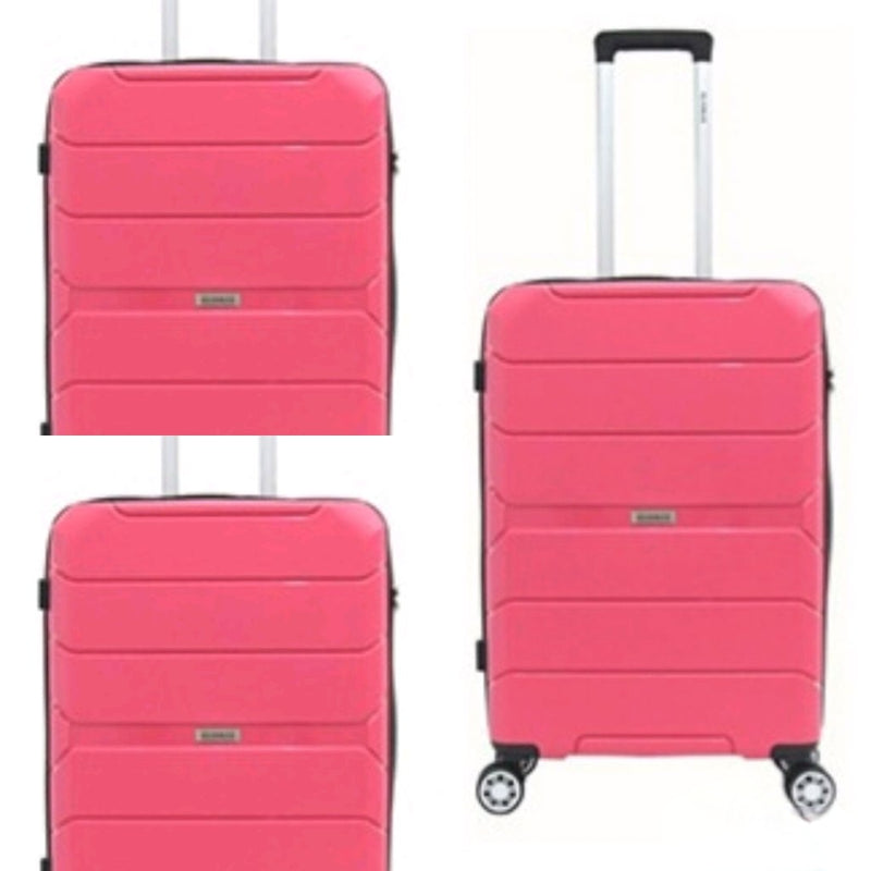 Tosca Rogue 3 Piece Luggage Trolley Set  | Pink