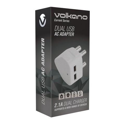 Volkano Current Series Dual Usb Ac Adapter